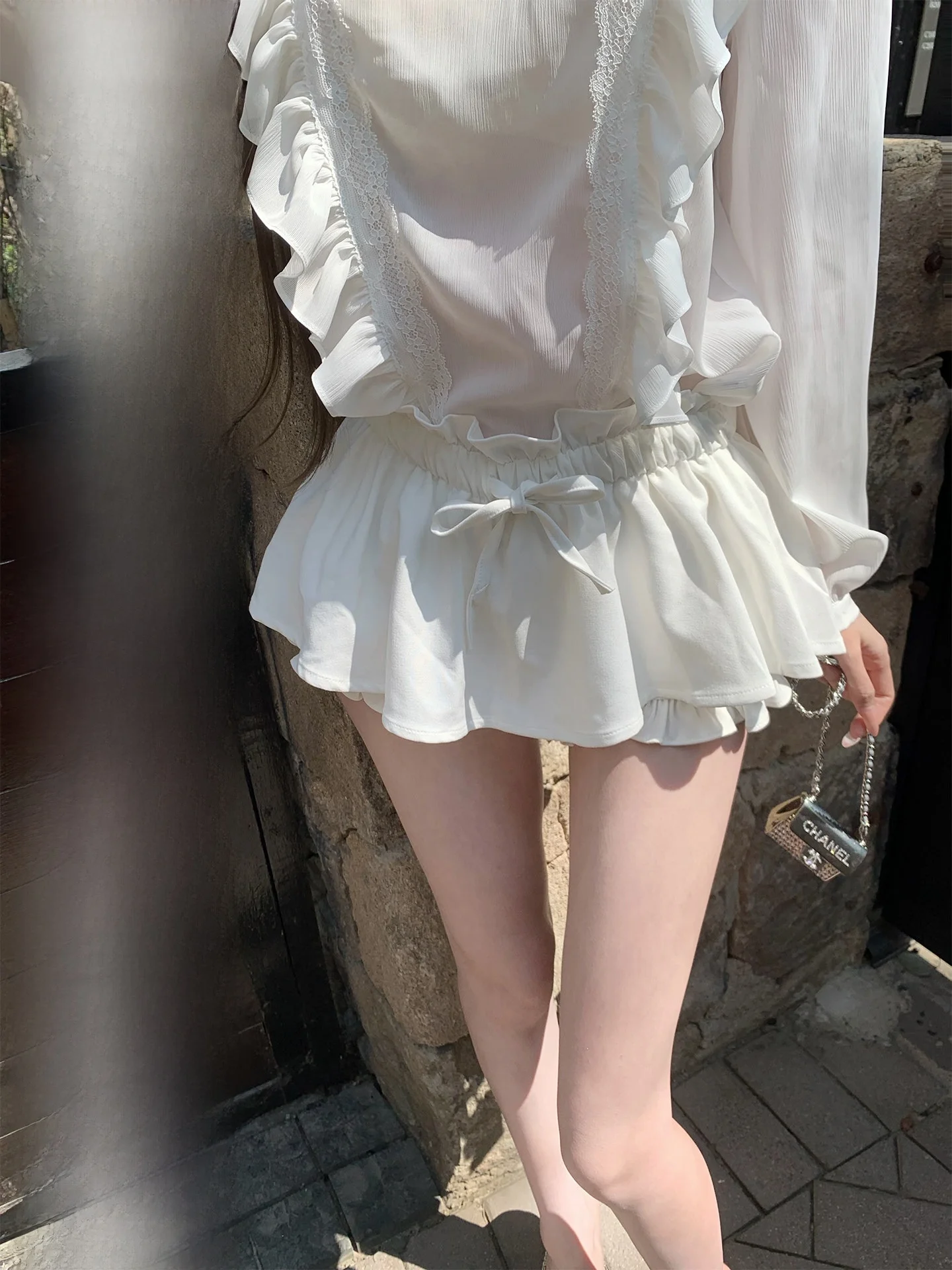 

Милая юбка-полусолнце в стиле принцессы с высокой талией и цветочным узором для девочек-студенток, повседневная, для кампуса, юбка-тортик TITI Sister