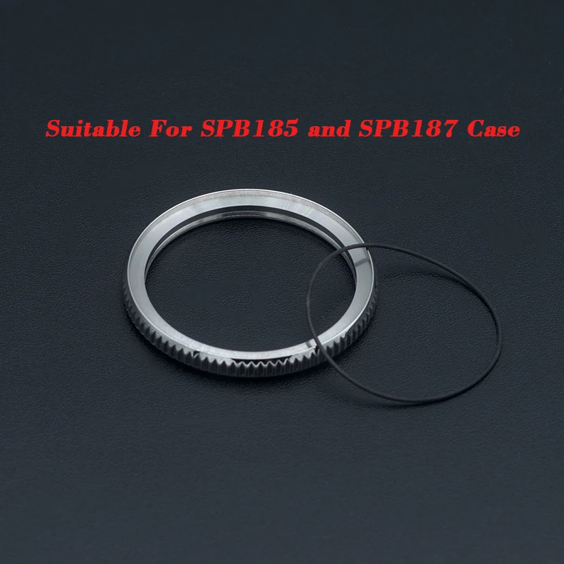 Watch Case Steel Ring Fit SPB185 SPB187 SRPD Style Fashion Bezel Polished Finish