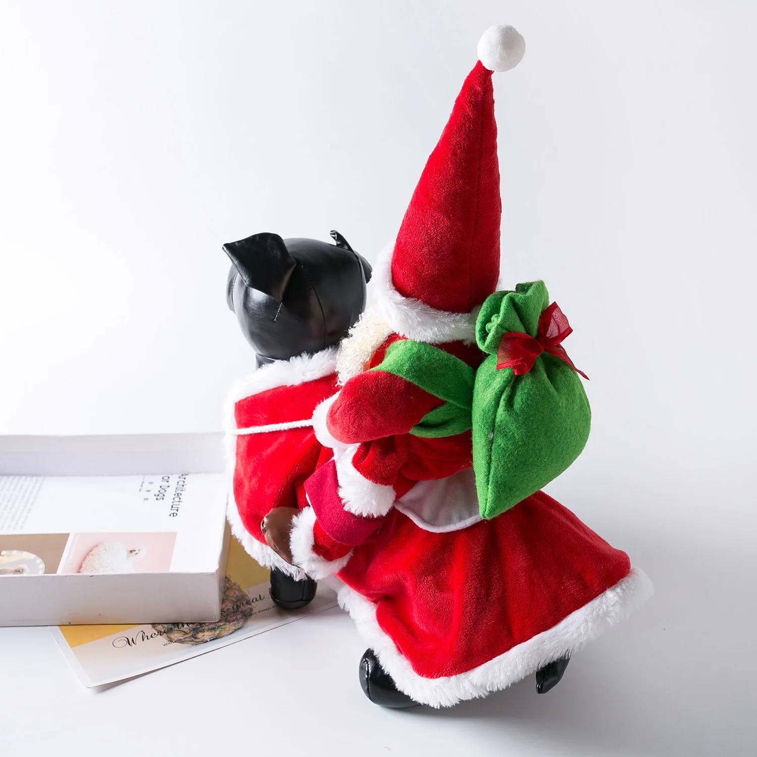 Novos cães gatos pequenos e médios roupas de natal roupas de equitação para animais de estimação papai noel suprimentos para animais de estimação camisa para cães pequenos ropa