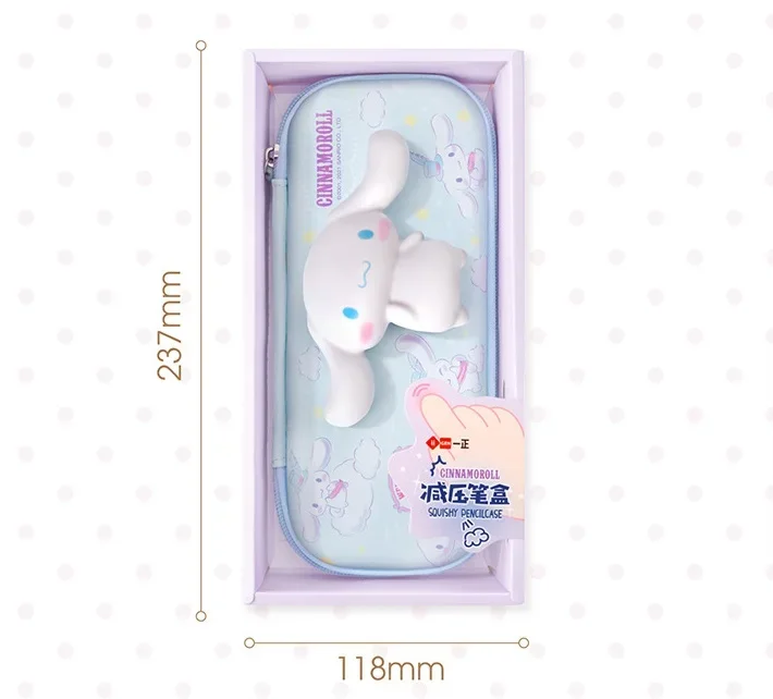 

Новый 4-стиль Sanrio, милый Mymelody Kuromi Cinnamoroll, канцелярские принадлежности, пенал, пресс для пальцев, поп-сумка для снятия стресса, студенческая ручка