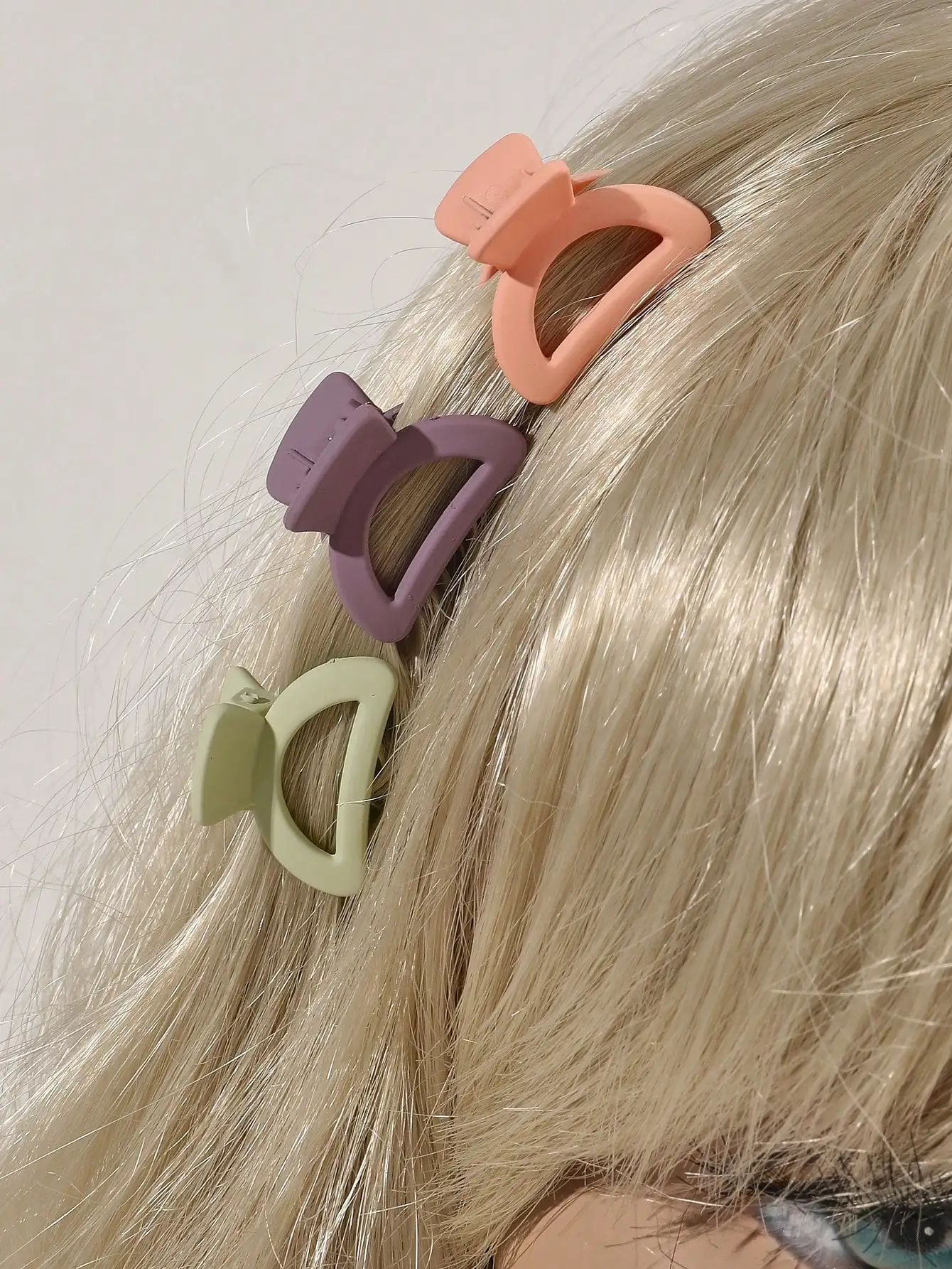 30PCS Mini Halbkreis Hohl Haar Clips für Frauen Tiny Hair Creaseless Styling Klaue Clips Casual Vielseitige Haar Zubehör – Detail 12