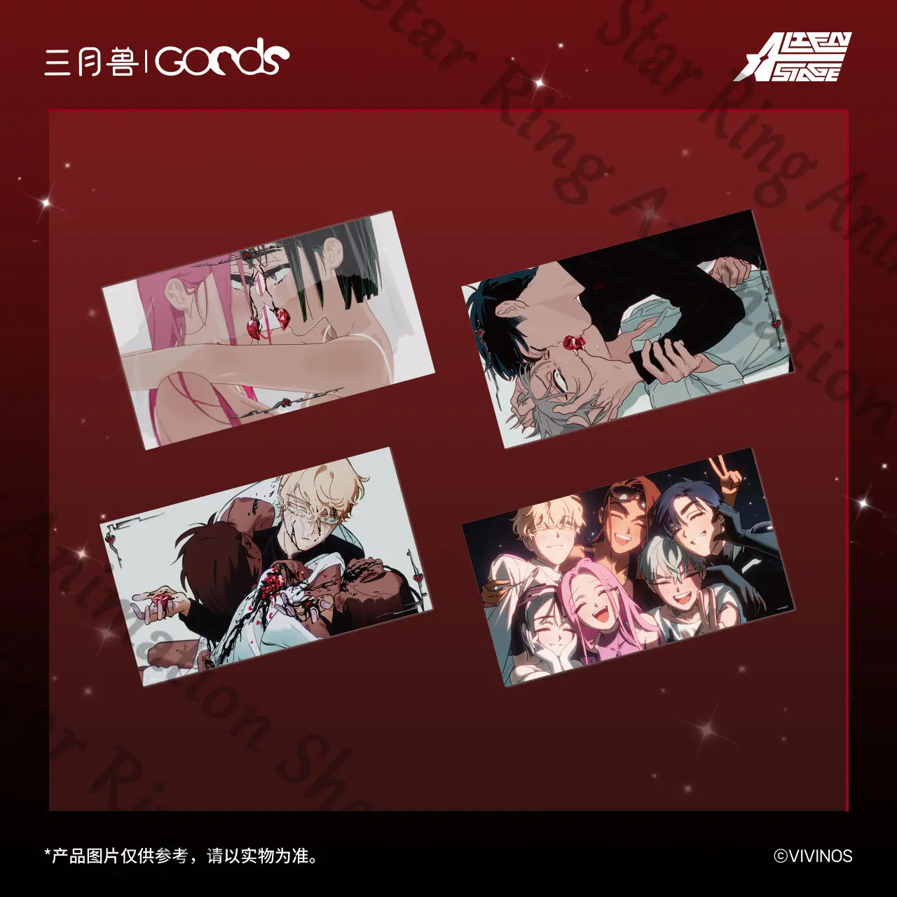 

Genuine Alien Stage Karmic Angel series PVC Playbill - MiZi&Sua Till&Ivan Hyuna&Luka Anime merchandise
