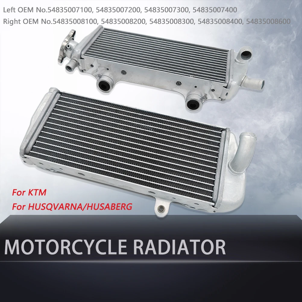 

Motorcycle Radiator Engine Cooler Cooling Water Tank For KTM SX XC EXC HUSQVARNA TC TE 125 150 250 300 2007-2016 Dirt Bike Parts