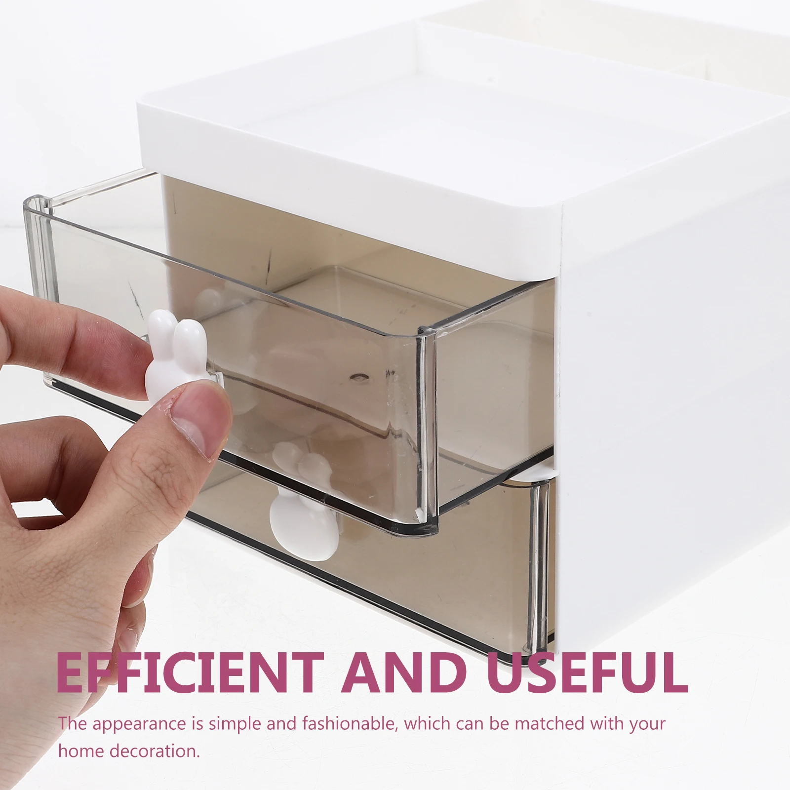 

Plastic Desk Multi-Function Storage Box Stationery Holder Desktop Drawer Organizer Tabletop Storage Case Office