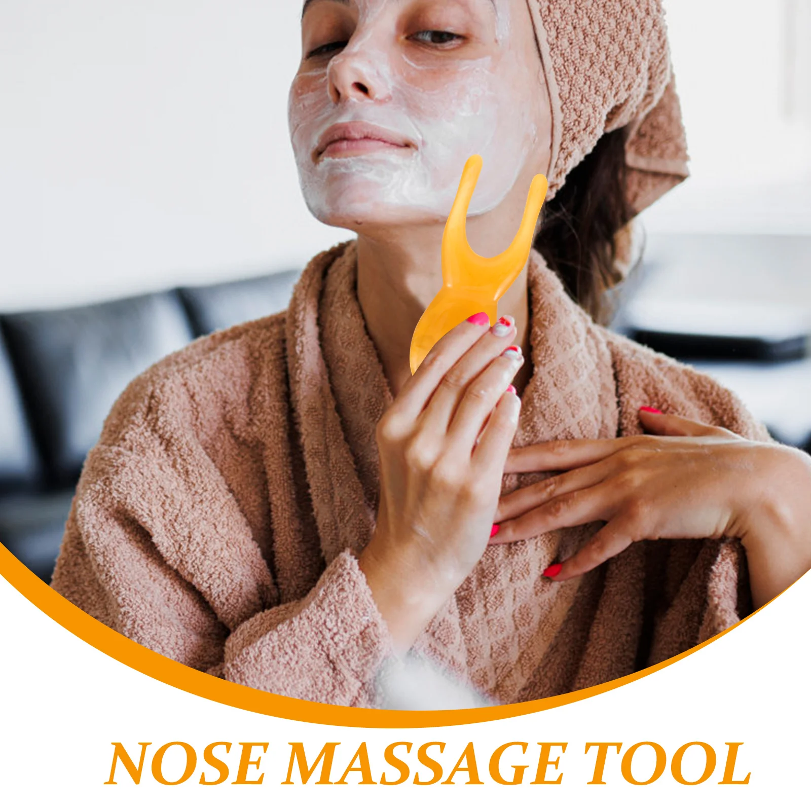 Nose Massager Resin Wear-Resistant Compact Size Face Guasha Tool Acupoint Massager Relax Massage Tool