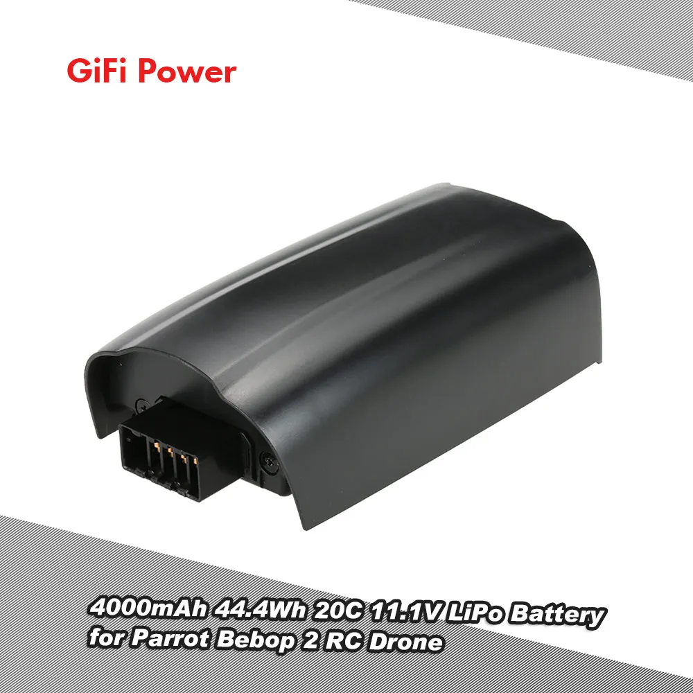 GiFi Power 4000mAh 44.4Wh 20C 11.1V LiPo Battery for Parrot Bebop 2 RC Drone