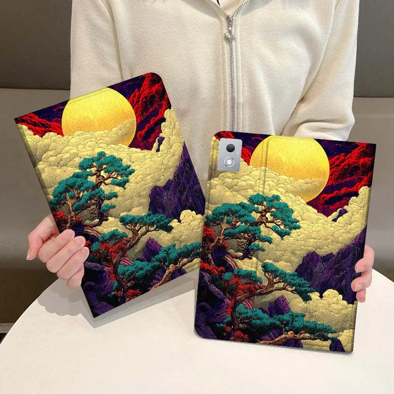 

Artistic landscape pattern For Legion Xiaoxin Pad P12 Pro Y900 GT 2023 2025 12.1 12.7 14.5 inch Tablet Case