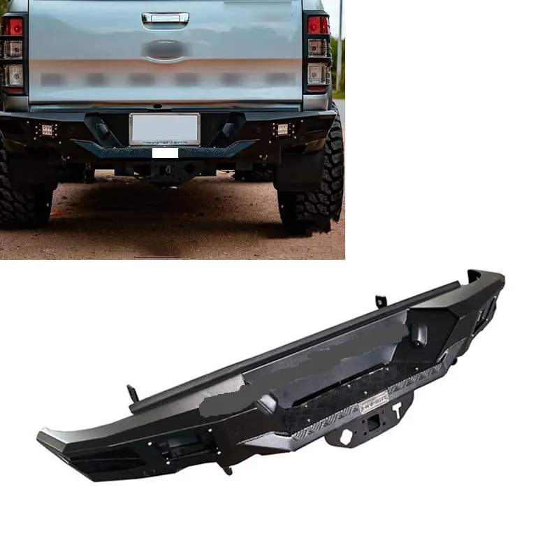 

Intelligent Library High Quality Black Rear Bumper Guard Cover Bull Bar Kit With Led Light For Pickup Truck Accessories External
