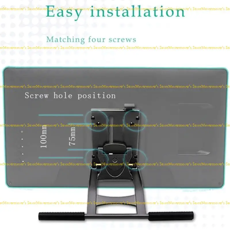 W91A Soporte metal ergonómico para PRO19 22PLUS PRO24 27 Soporte ajustable