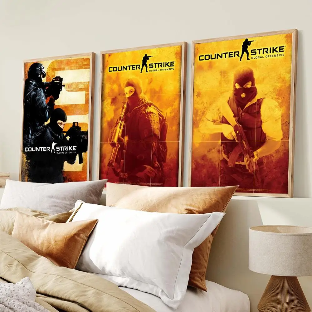 Popular FPS Game CSGO2 Poster Modern Minimalist Wall Art Prints Poster Home Decor Interior Bedroom Living Room