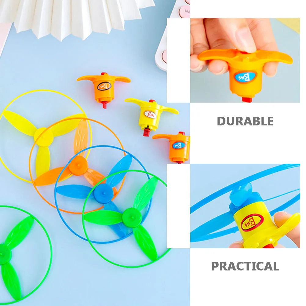 

8 Sets Catapult Flying Saucer Toy Child Outdoor Toys for Kids Abs Colorful Disc