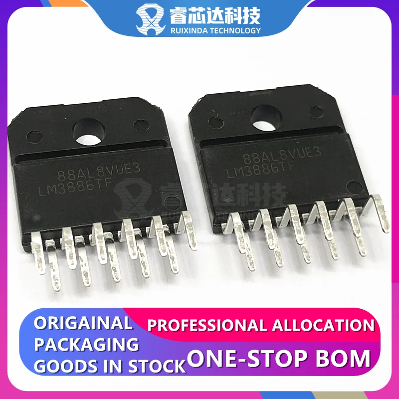 RXDNA LM3886TF ZIP11 LM3886TF/NOPB LM3886T LM3886 Amplifier IC 1-Channel (Mono) Class AB TO-220-11 Isolated IC AMP AB MONO 68W