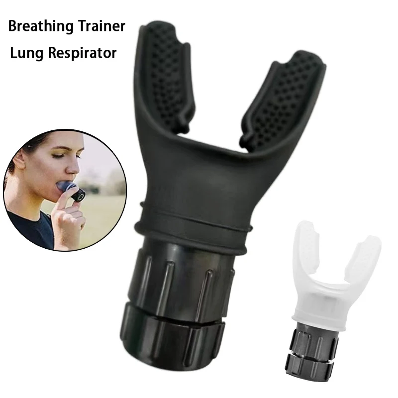 Breathing Trainer Lung Respirator Fitness Equipment Respiratory Silicone High Altitude Training Outdoor Expiratory Exercise Tool