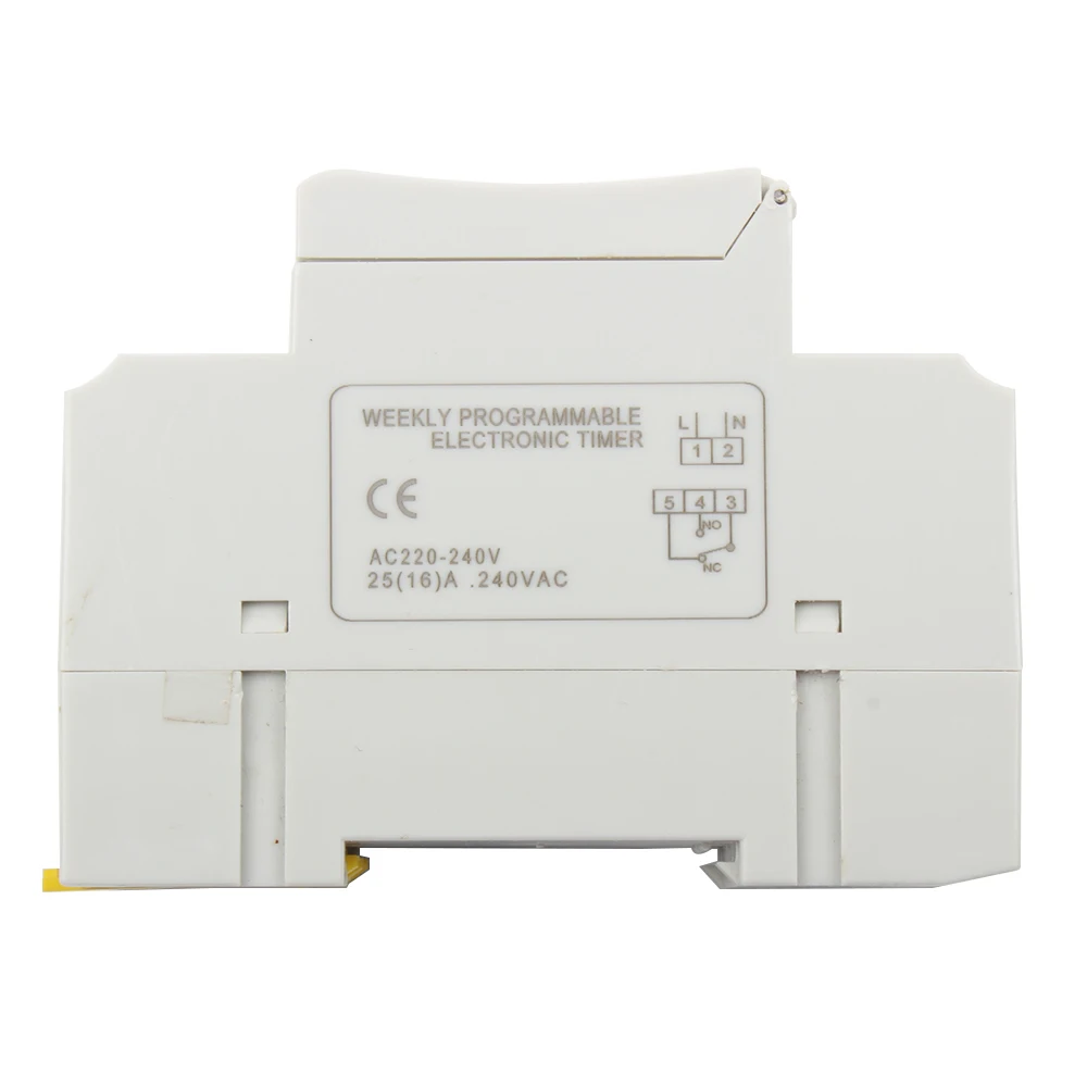 Timer switch din rail digital TP8A16 weekly programmable electronic microcomputer time switch 220V 230V 6A-30A 12V AC bell ring