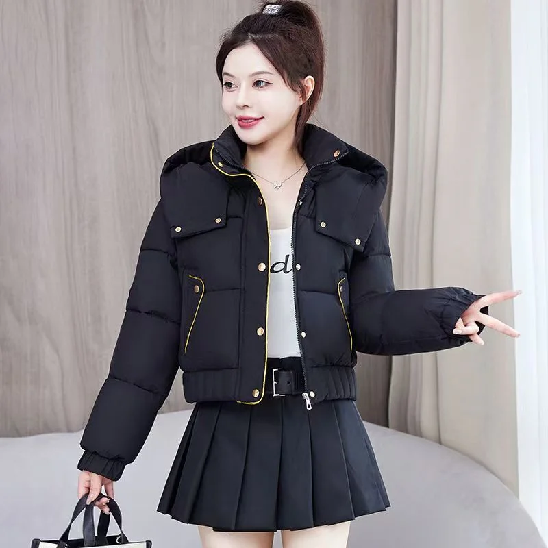 The Fashionable Eiderdown Cotton-padded Jacket In 2024 Autumn Winter Short Loose Padded Winter Cotton-padded Coat Short New Coat