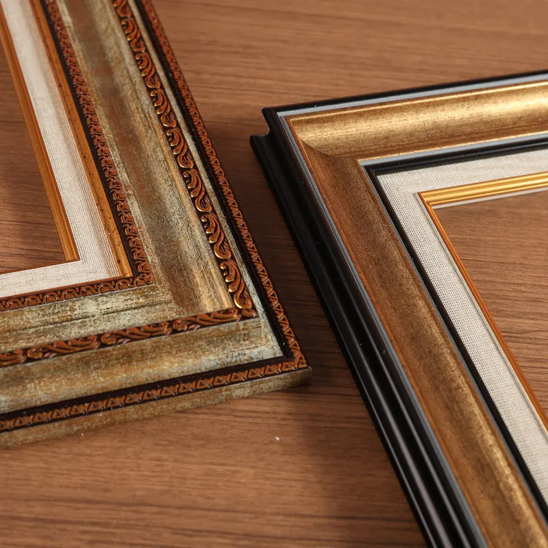 American Farmhouse Picture Frame Beaded Edge Distressed Finish Multi-Color Optional Empty Frame Set Wall Art Gallery Decoration