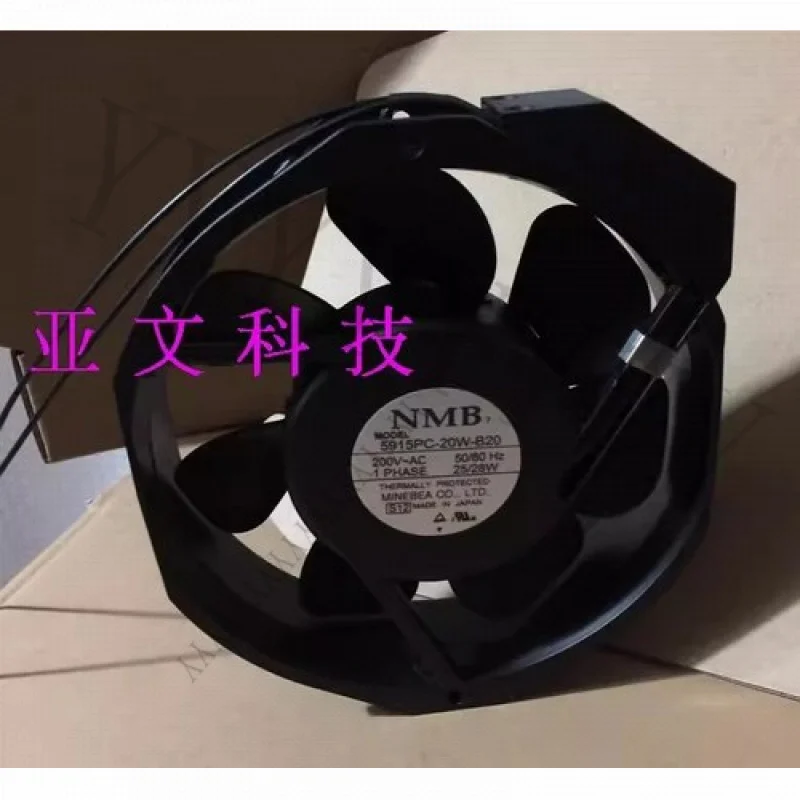 Y+NMB 5915PC-20W-B20 200VAC 25/28W 17238 Metal High-Temperature Resistant Fan