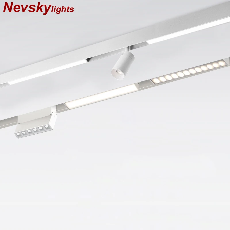 N5 White Magnetic Track Lights (Provide quotation according to drawings)