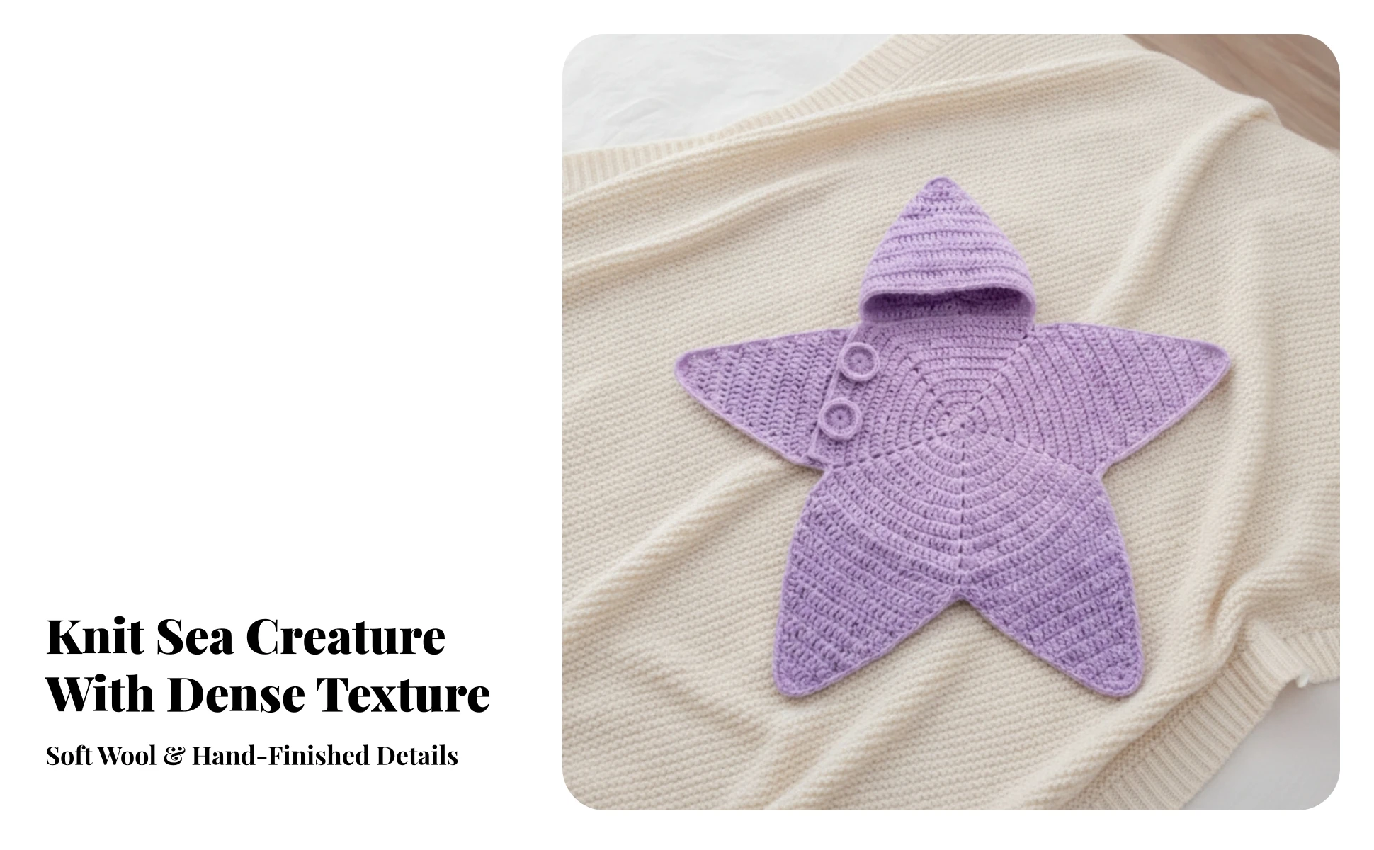 Hooded Star Doll Outfit with Buttons Washable Five-Point Star Doll Garment Long-Lasting Stylish for Holiday Displays
