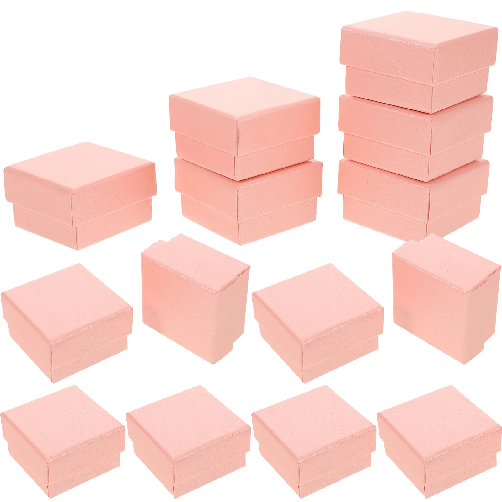 32Pcs Jewelry Organizer Pink Multi-Compartment Storage Box Mini Travel Case Lid Earring Ring Holder Pink Jewelry Box