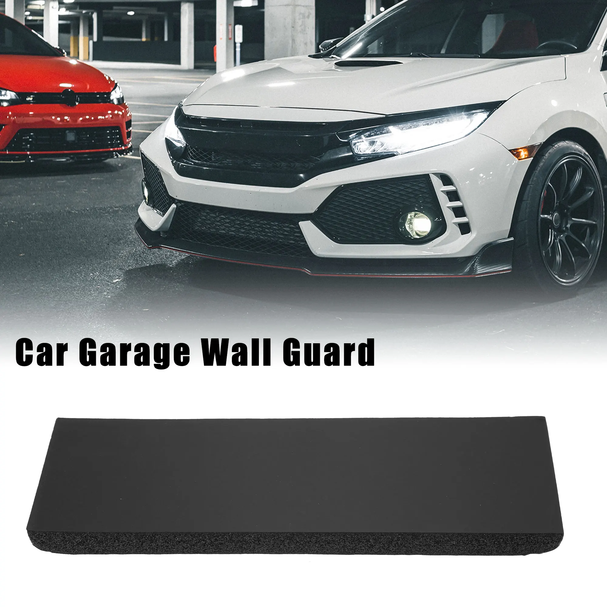 X Autohaux 30x10x2cm 30x10x3cm Car Door Protector Garage Wall Protectors Guard Anti Collision Waterproof Double-sided Leather