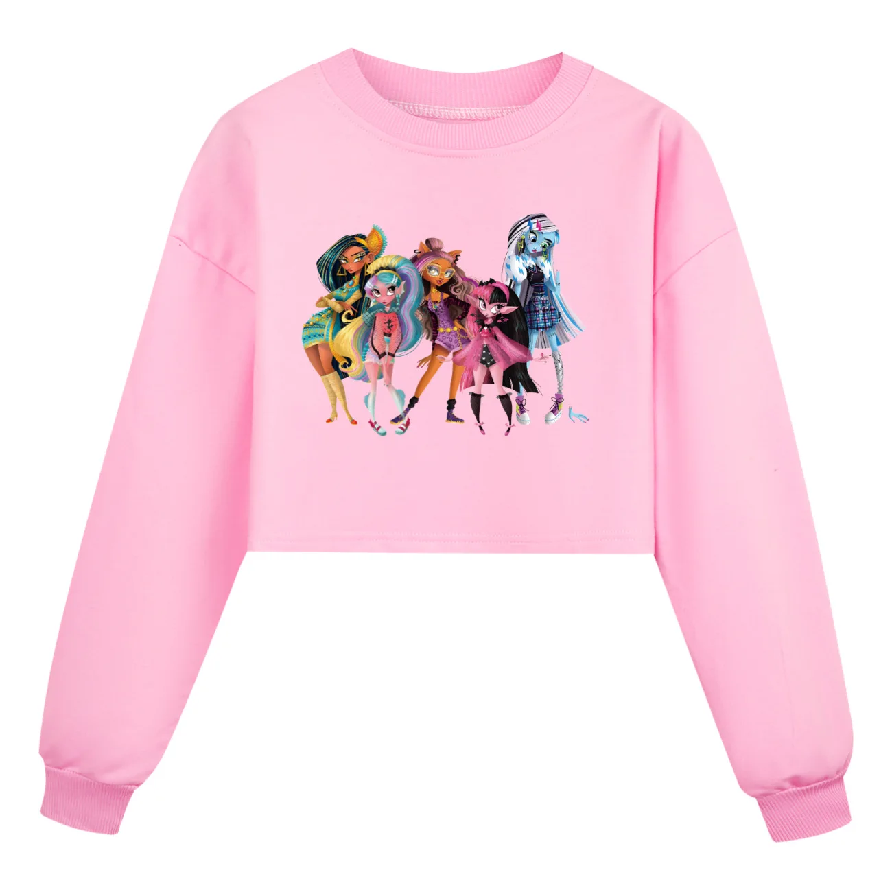 Funny Doll Frankie Stein Monster High Clothes Kids Autumn Hoodies+Pants Boys Sweatshirts Girls Casual Outerwear Children Clothes