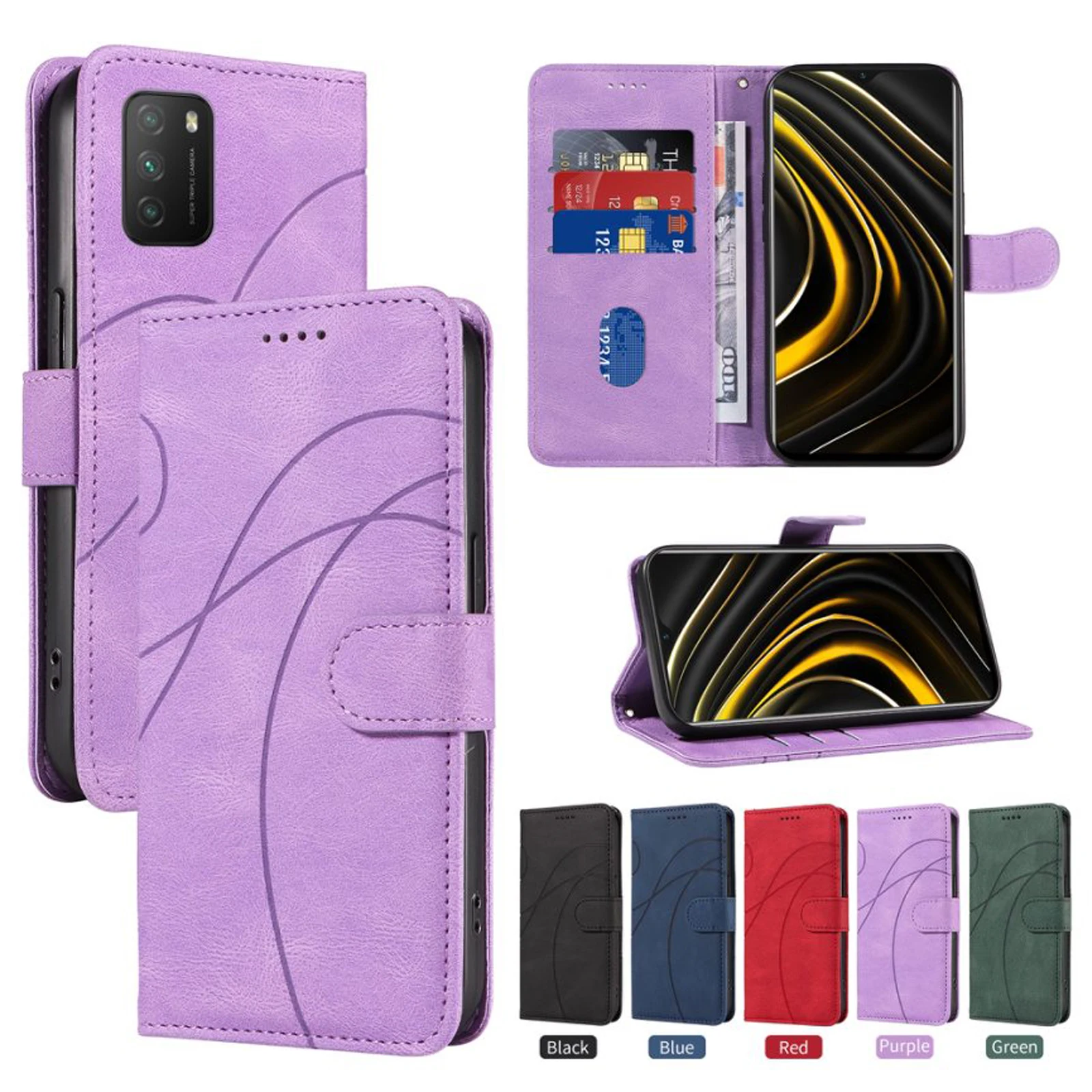 

Leather Wallet Case For Samsung Galaxy A10 A9 A8 A7 A6 A5 A3 A06 A05S A22S A22 A21S A21 A20 A16 4G A15 A14 A13 Lite 5G A12 Plus