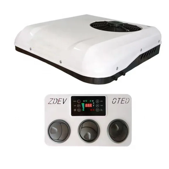 High Quality Double Fans Rooftop Cooling Conditioning 24V RV 12V Electric Air Conditioner for Trucks