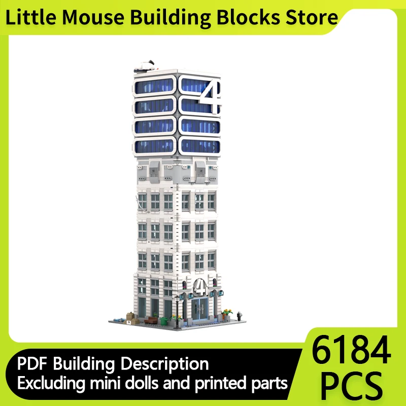 

City Street View Model MOC Building Bricks Classic Space Academy Modular Technology Gifts Holiday Assemble Children Toys Suit
