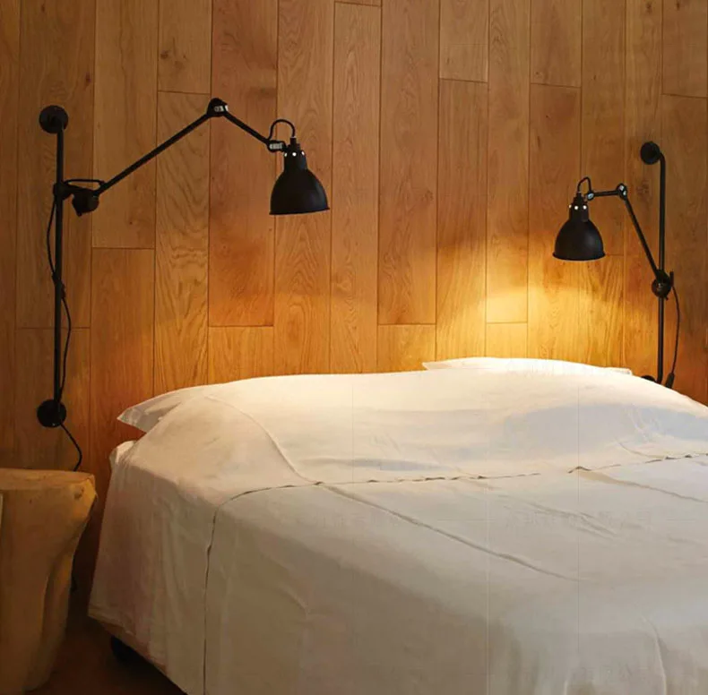 American Home Wall Lamp E14 Bulb Plug Bedroom Reading