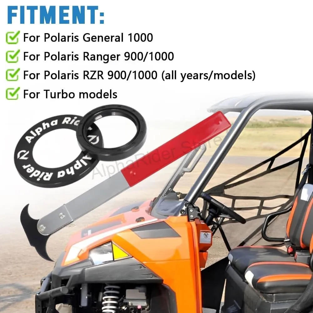 Kit de cobertura de vedação de virabrequim atualizado para Polaris Ranger 900/1000 General 1000 RZR 900/1000 Kit de anel de vedação com ferramenta extratora