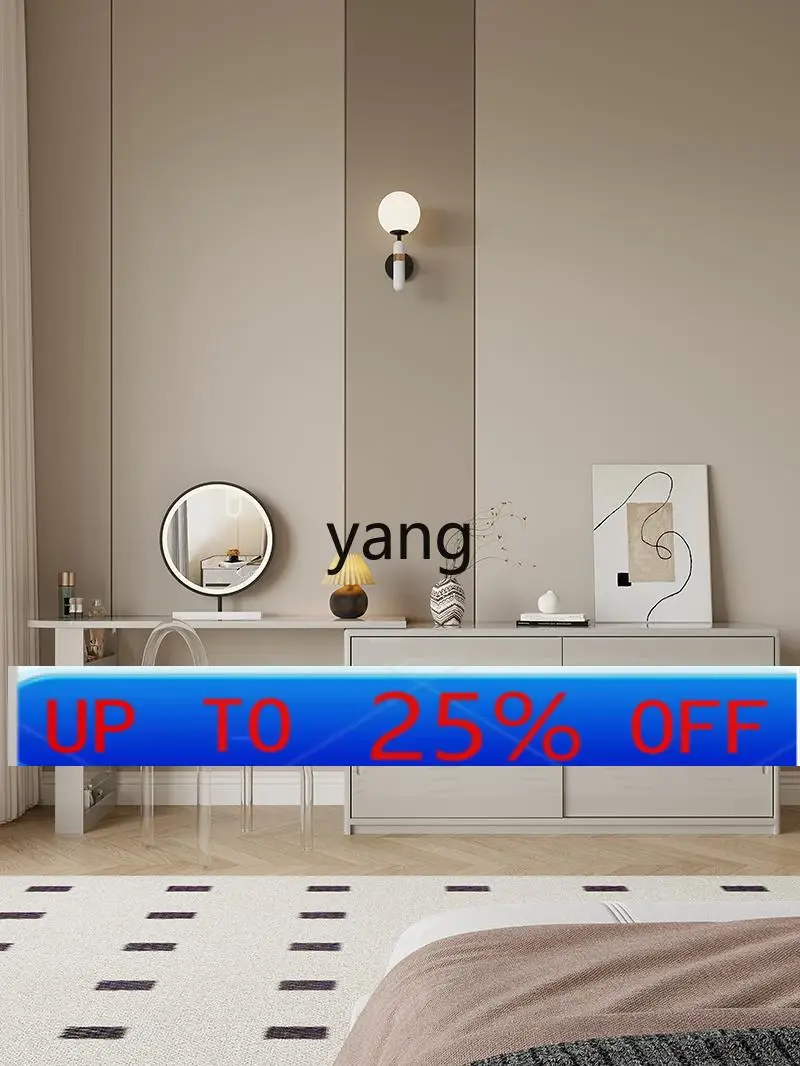 

LMsolid wood dresser chest integrated master bedroom simple modern bedside storage cabinet makeup table