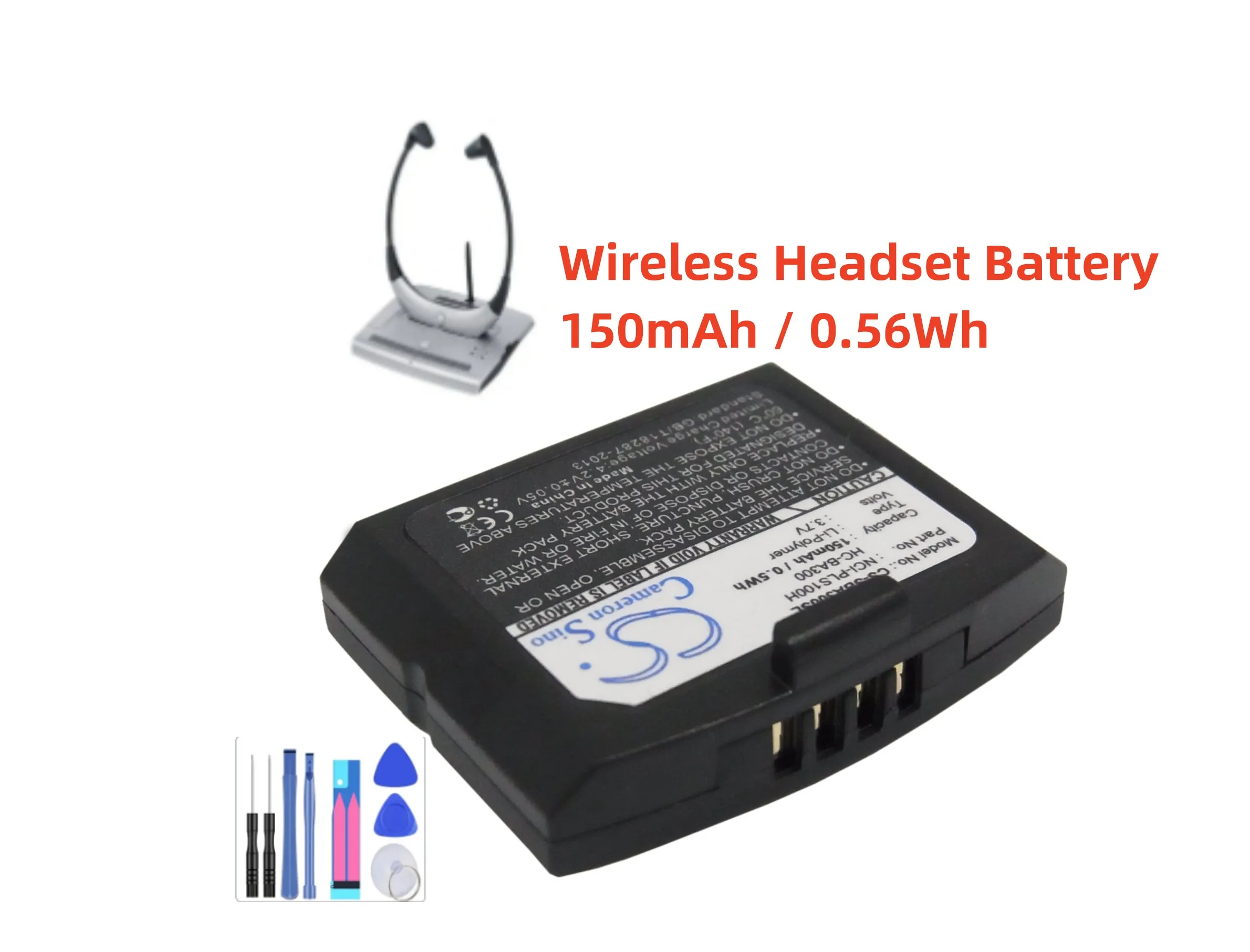 Wireless Headset Battery For Sennheiser 500898 HC-BA300 NCI-PLS100H IS410 RI410 RS4200 RR4200 Set 900 Set 830 Set 840 IS-410