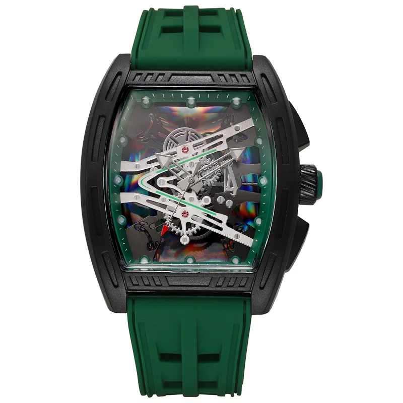 Fashion Large Dial Silicone Strap Men Quartz Watch Casual Sports Wristwatches for Man Clock Reloj Hombre（Without Box）
