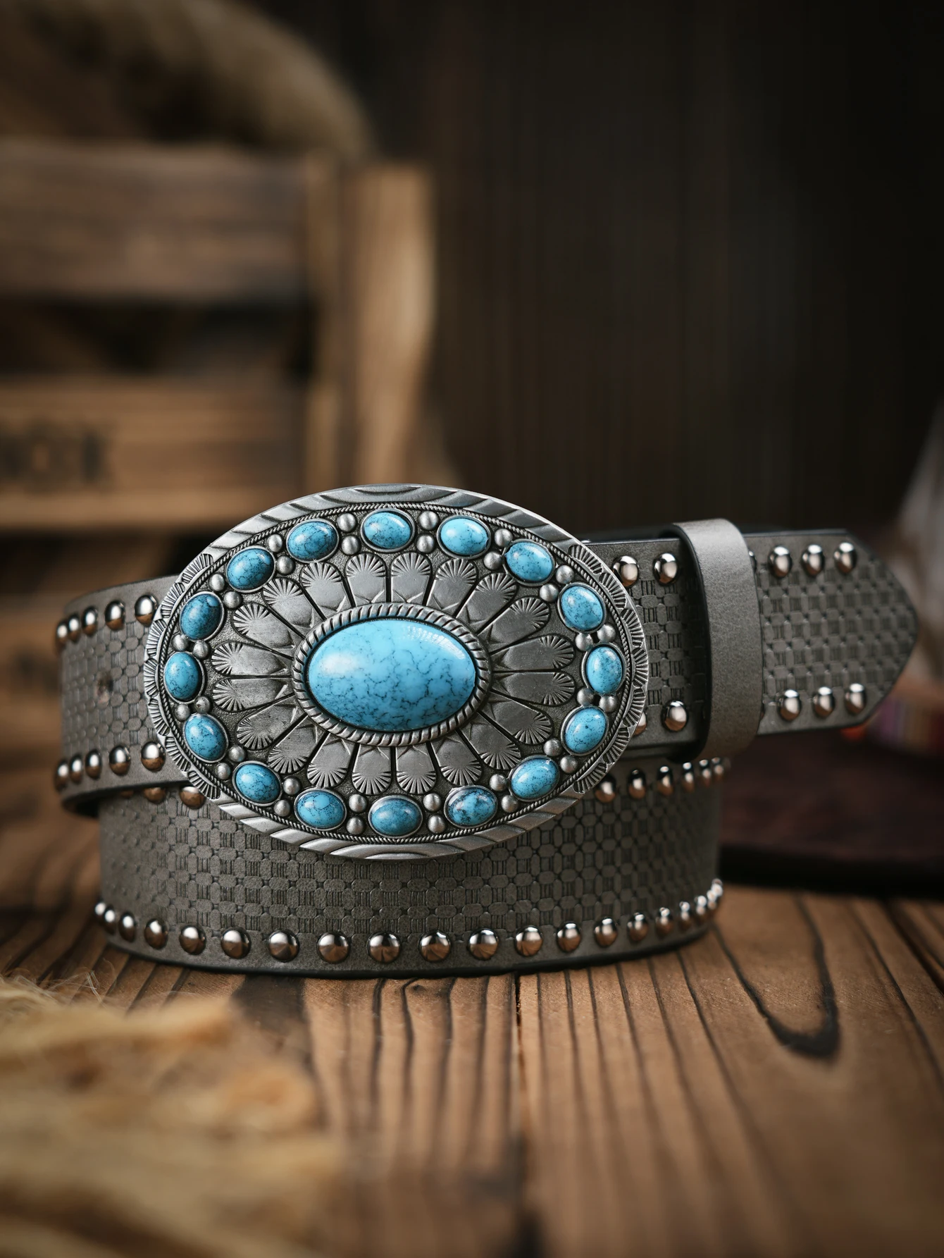 Ein lässiger Retro-Gürtel im Western-Stil für Herren und Damen! PU-Ledergürtel mit Metallschnalle, geeignet für den täglichen Arbeitsgebrauch – Detail 7