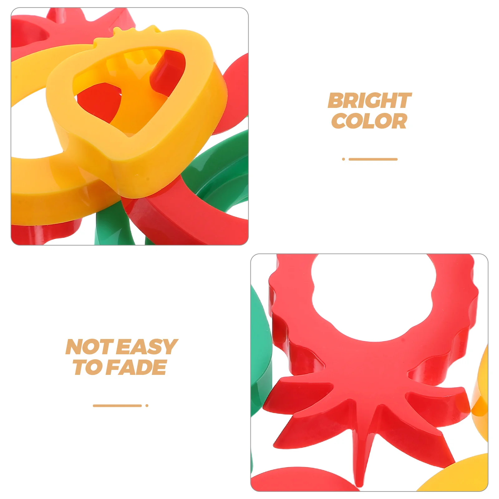 1 Set di taglierine per impasto Set di stampi per biscotti in plastica a forma di frutta Strumenti per modellare l'argilla per bambini Stampi per giochi creativi per impasti