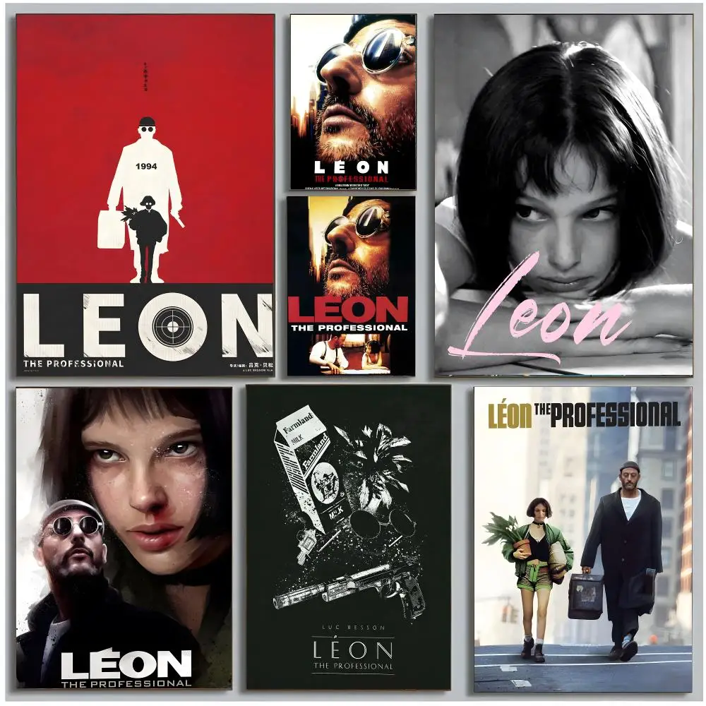 Movie Action L-Leon The Professional Poster Modern Wall Art Bedroom Living Room Print Unframed