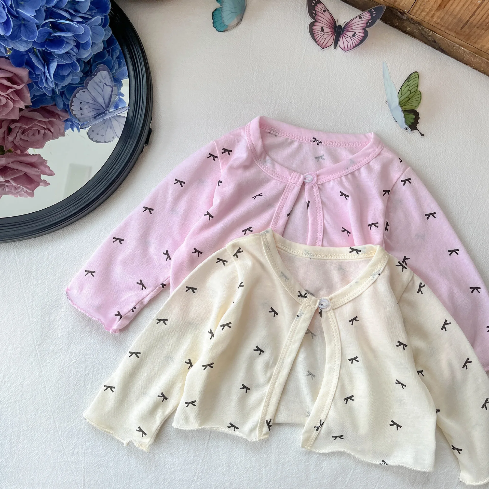 

Summer 2025 New Sweet Baby Coat for Girls' Sunscreen Clothing Thin Summer Clothing Children Breathable Air Conditioning Clothing
