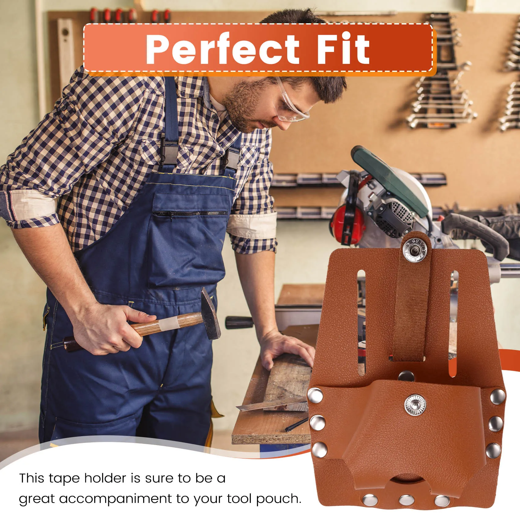 A44Z-Tape Measure Holder Maintenance Tool Bag Multifunctional Electrician Bag Hardware Pouch Tool Bag Organizer For Carpenter