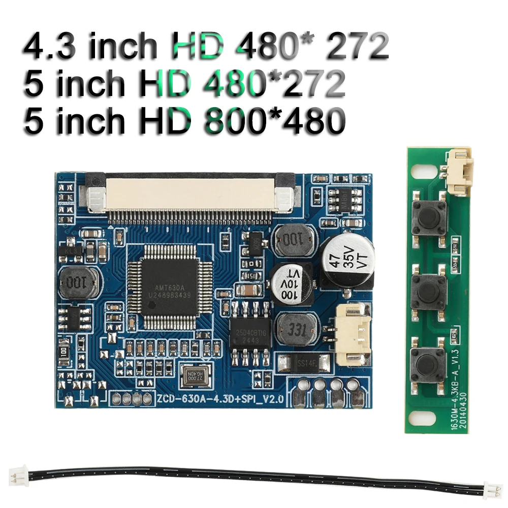 4.3/5-inch LCD Monitor Driver Board Module Kit Monitor Motherboard for Car Audio-visual Digital Photo Frame
