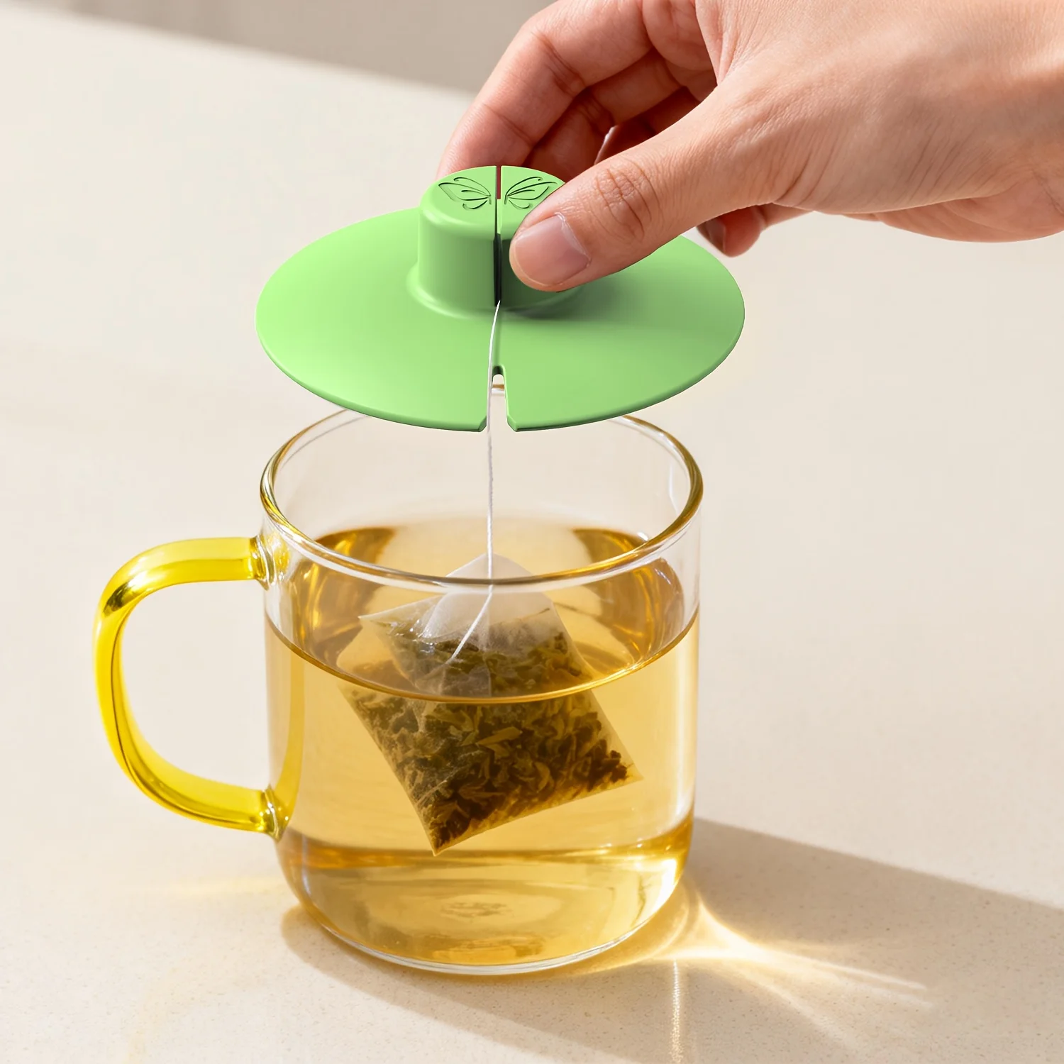 1pc Silicone Tea Bag Buddy, Silicone Tea Bag Holder & Squeezer, Easy to Use, Mess Free, Dishwasher Safe