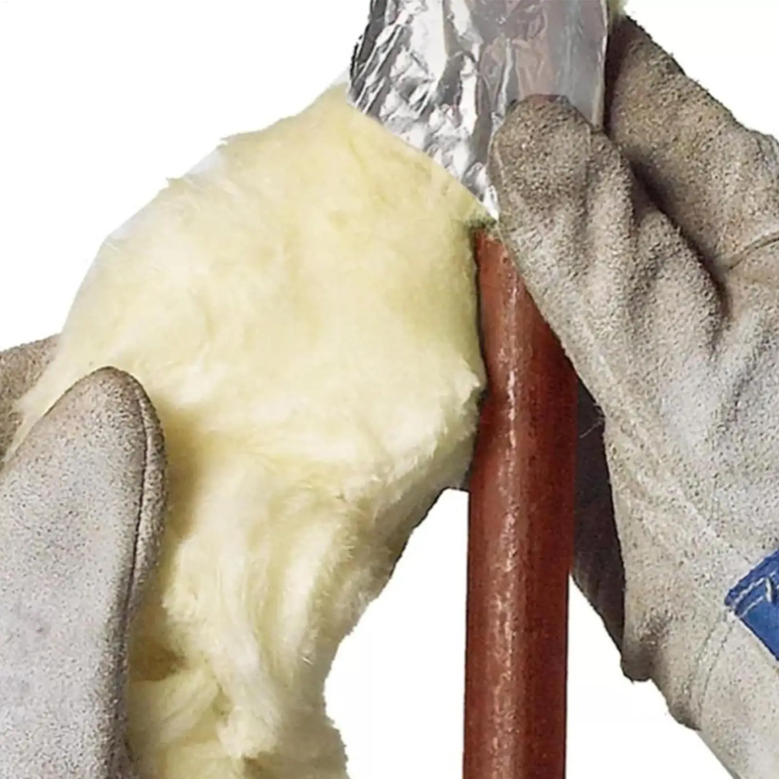 Insulation Tape 32.8 Feet Fireproof Protection Insulation Roll for HVAC AC Air Industrial Piping Hot Water Distribution Winter