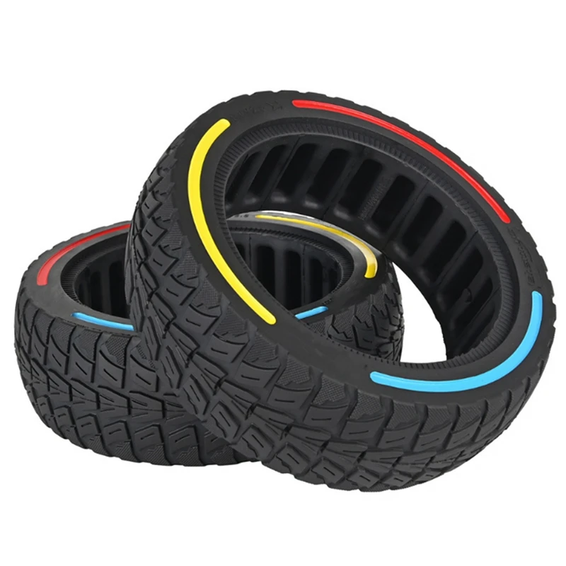 2Pcs 8.5 Inch Scooter Solid Tire 8.5X2.5 Solid Honeycomb Shock Absorption Colorful Compatible For Dualtron Mini Accessories