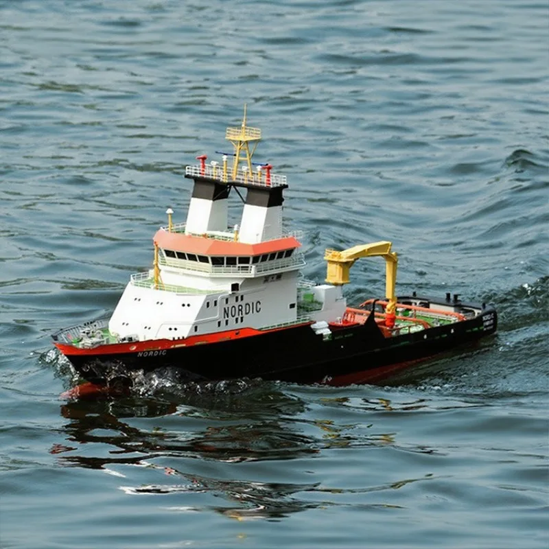 104cm RC Rescue Tugboat 1/75 RC Boat Simulation Model with Dual Motor Lateral Propulsion System Remote Control Boat Model Toy
