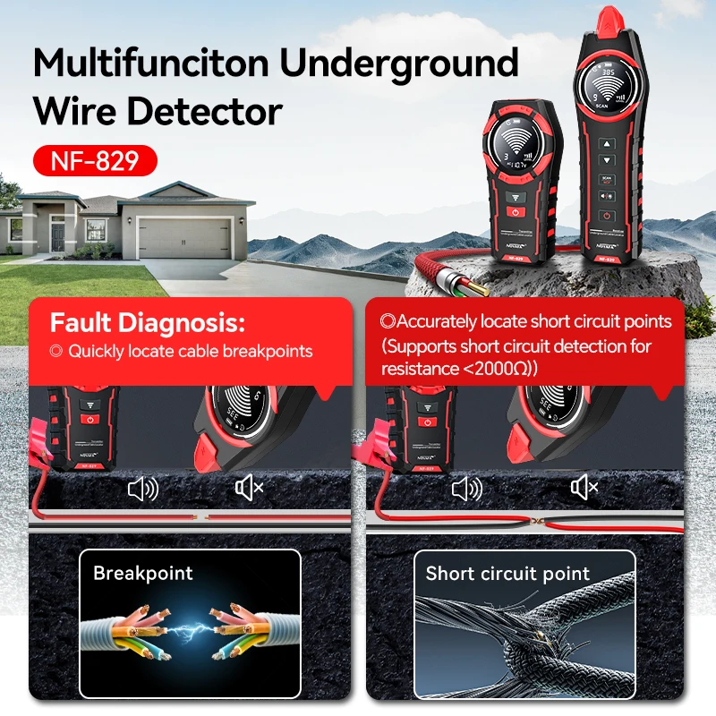NEW NOYAFA NF-829 Multifunctio - Underground Cable Detector recension och pris
