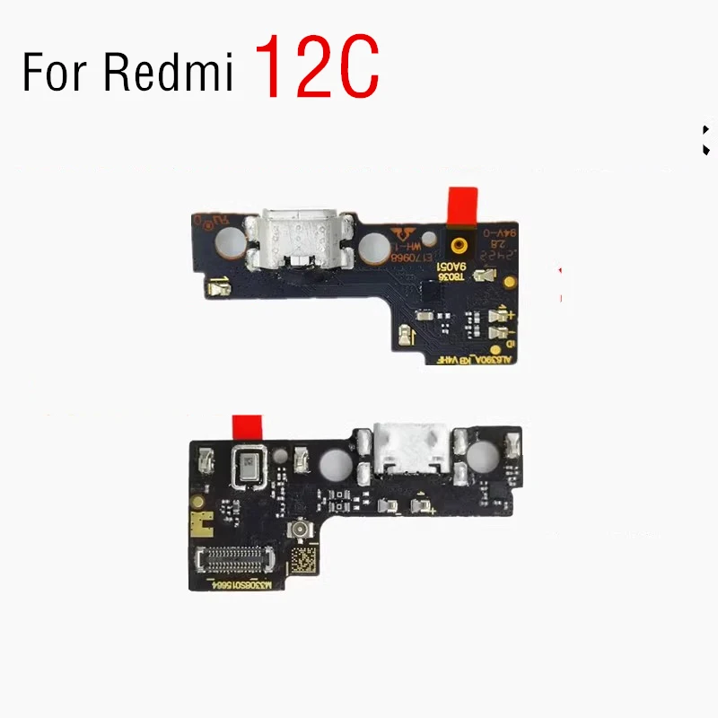 شاحن قاعدة USB لـ Xiaomi Redmi 12C 13C 14C موصل شحن منفذ استبدال كابل الميكروفون