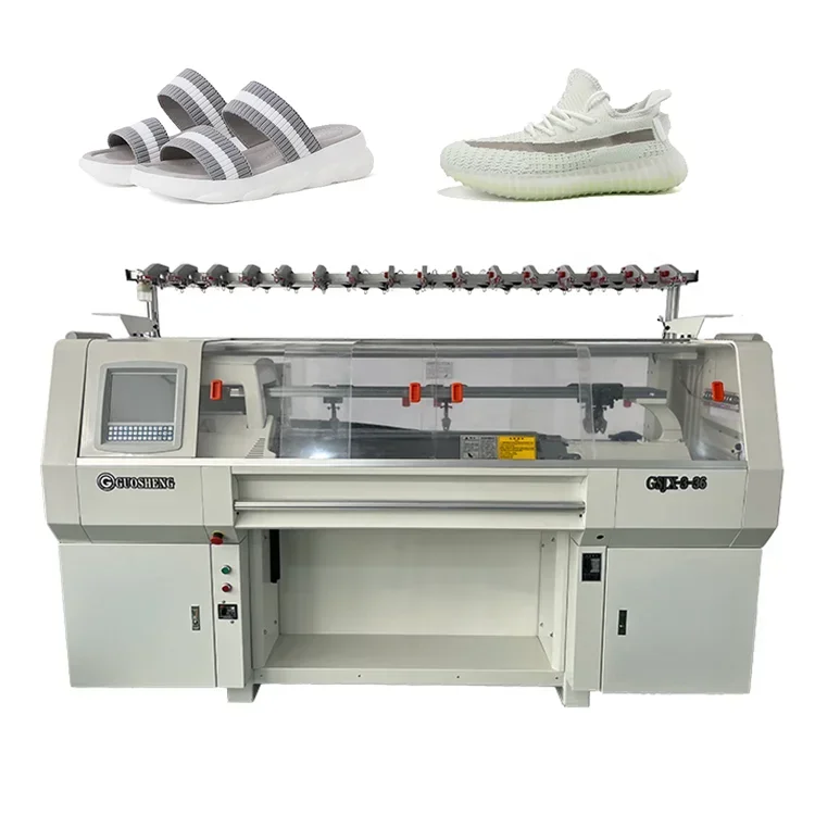 New Product Full Automatic Jacquard Three System 3D Fly Shoe Upper Makinng Flat Knitting Machine