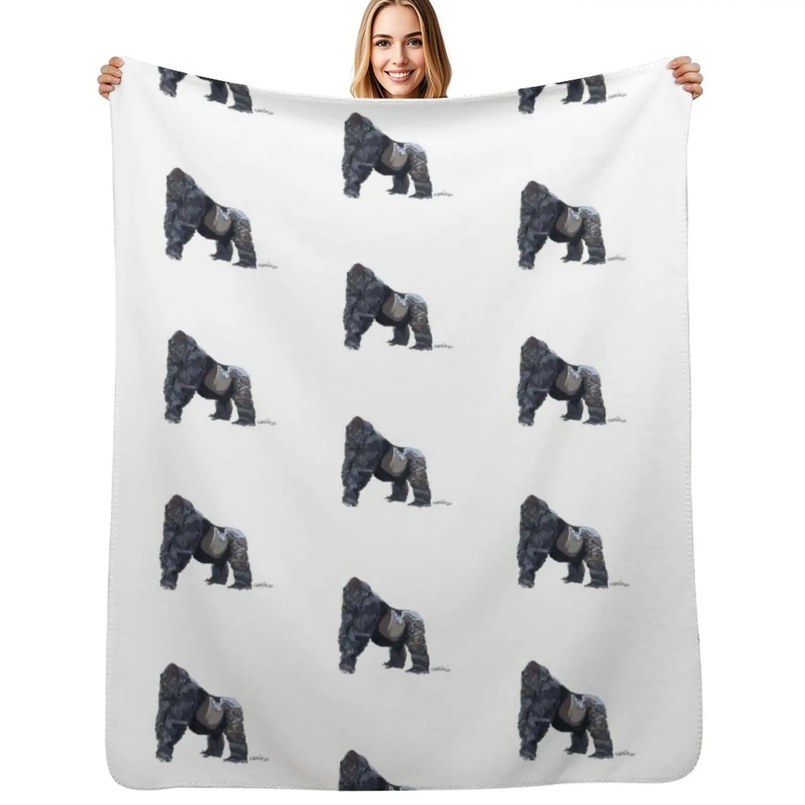 

Gorilla Throw Blanket Soft Big Blankets For Bed Sleeping Bag Extra Large Throw Blankets