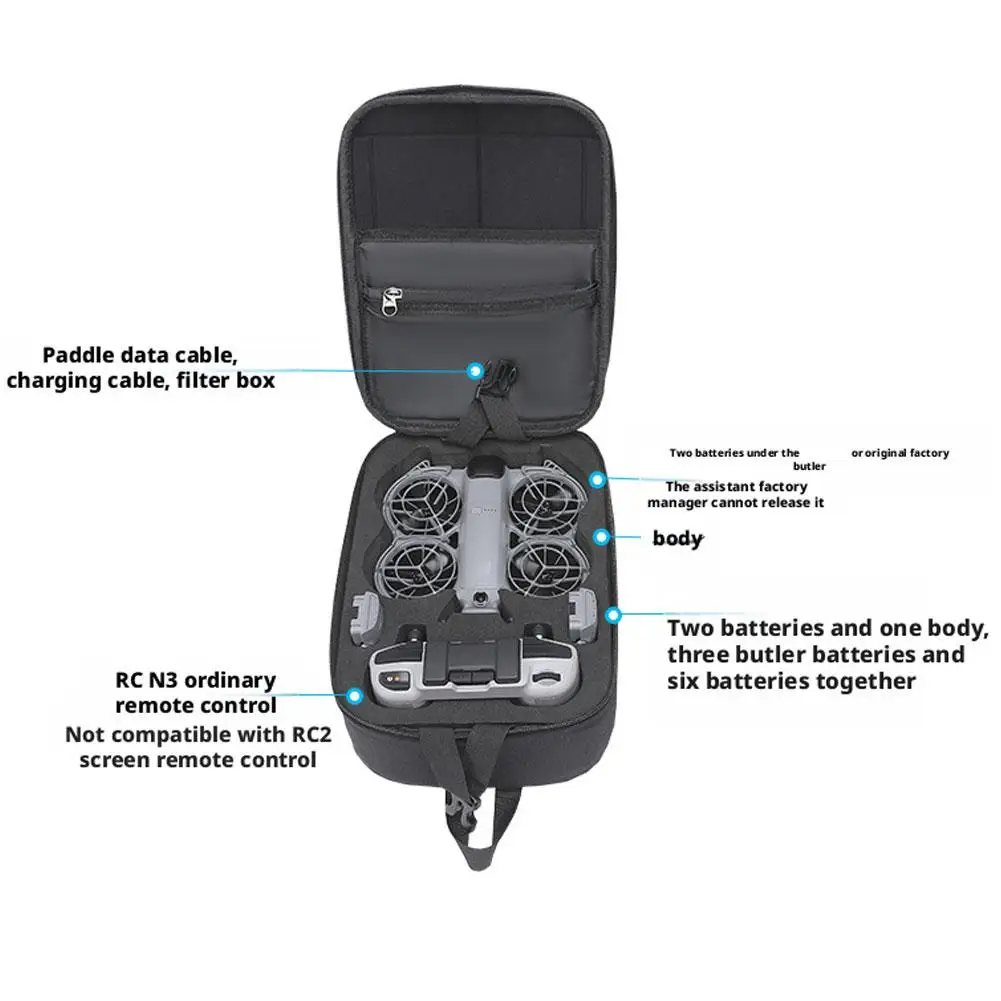 For DJI Neo 2/RC N3 Storage Bag Shoulder Bag Travel Outdoors Portable Carrying Case Handbag For DJI Neo 2 Drone Accessories - Image 6