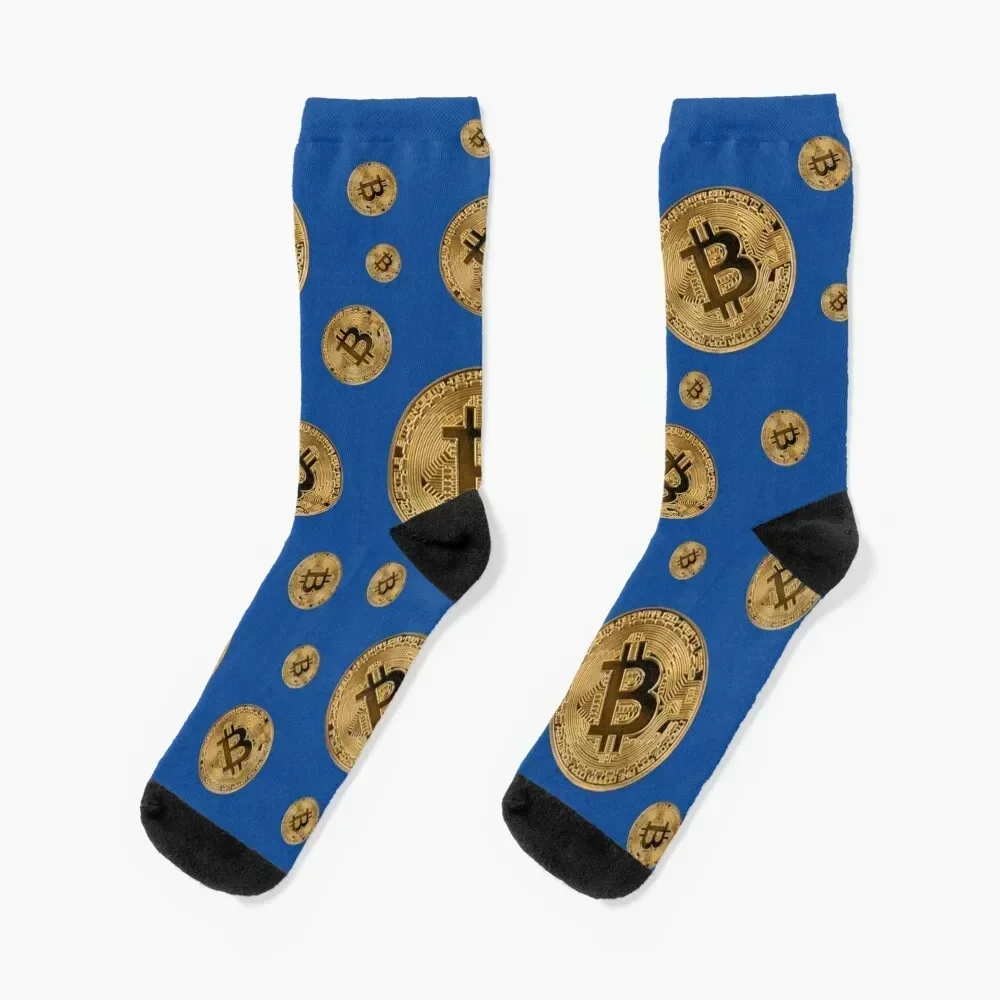 Bitcoin currency Socks retro designer kids Socks For Women Men's